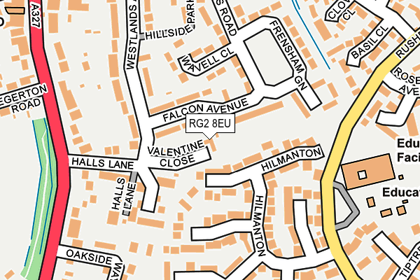RG2 8EU map - OS OpenMap – Local (Ordnance Survey) RG2 8EU map - OS OpenMap – Local (Ordnance Survey)