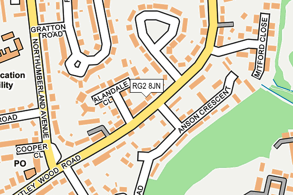 RG2 8JN map - OS OpenMap – Local (Ordnance Survey) RG2 8JN map - OS OpenMap – Local (Ordnance Survey)
