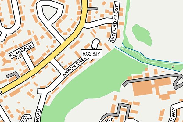 RG2 8JY map - OS OpenMap – Local (Ordnance Survey) RG2 8JY map - OS OpenMap – Local (Ordnance Survey)