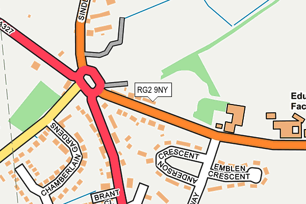 RG2 9NY map - OS OpenMap – Local (Ordnance Survey) RG2 9NY map - OS OpenMap – Local (Ordnance Survey)