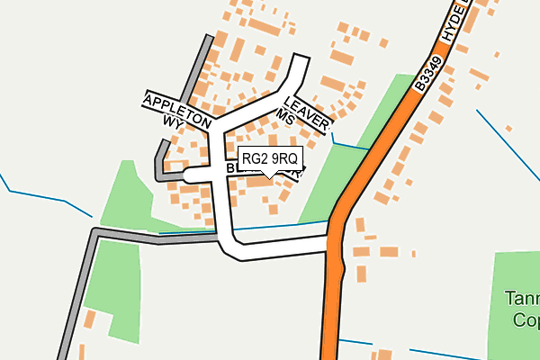 RG2 9RQ map - OS OpenMap – Local (Ordnance Survey) RG2 9RQ map - OS OpenMap – Local (Ordnance Survey)