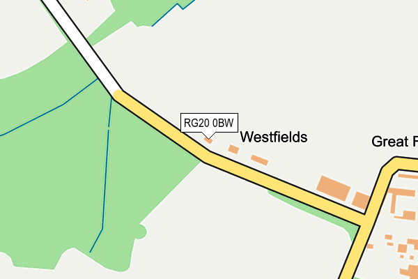 RG20 0BW map - OS OpenMap – Local (Ordnance Survey) RG20 0BW map - OS OpenMap – Local (Ordnance Survey)