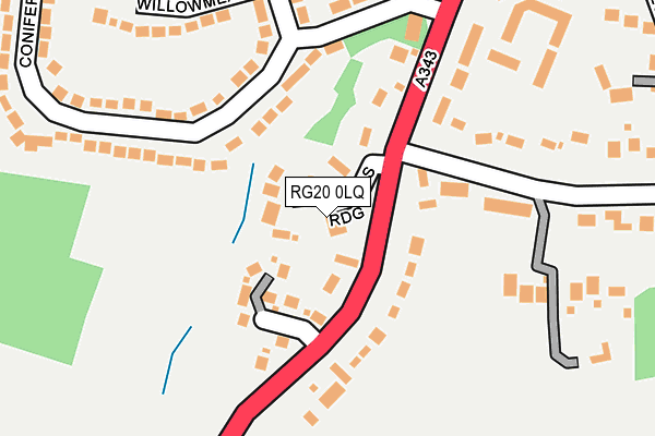 RG20 0LQ map - OS OpenMap – Local (Ordnance Survey) RG20 0LQ map - OS OpenMap – Local (Ordnance Survey)