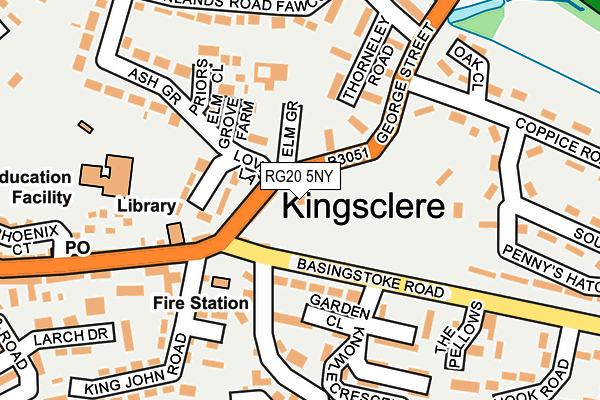 RG20 5NY map - OS OpenMap – Local (Ordnance Survey) RG20 5NY map - OS OpenMap – Local (Ordnance Survey)