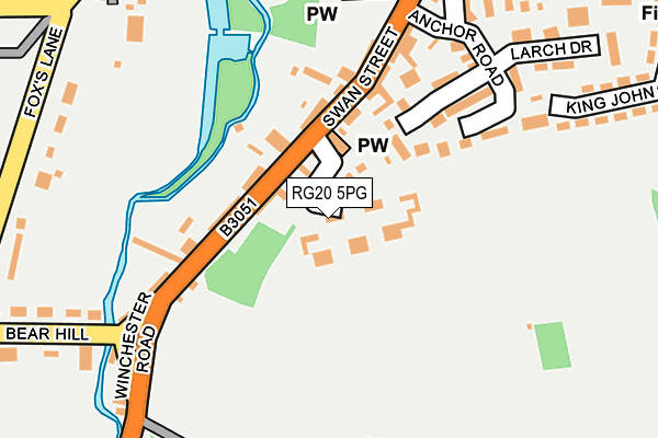 RG20 5PG map - OS OpenMap – Local (Ordnance Survey) RG20 5PG map - OS OpenMap – Local (Ordnance Survey)