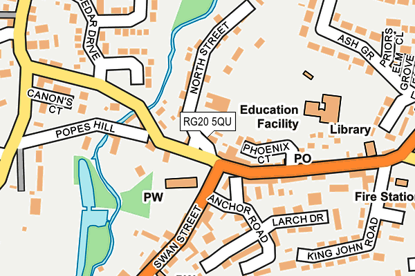 RG20 5QU map - OS OpenMap – Local (Ordnance Survey) RG20 5QU map - OS OpenMap – Local (Ordnance Survey)
