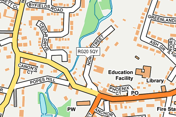 RG20 5QY map - OS OpenMap – Local (Ordnance Survey) RG20 5QY map - OS OpenMap – Local (Ordnance Survey)