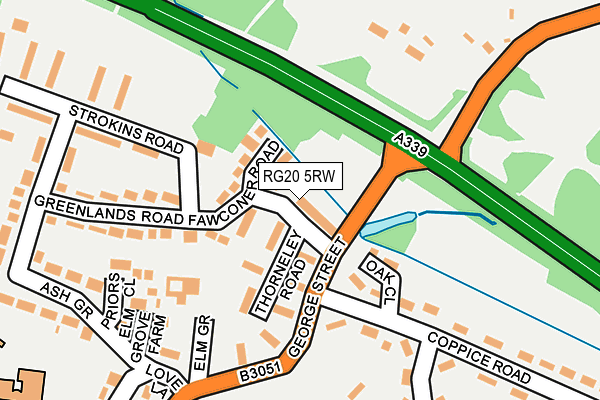 RG20 5RW map - OS OpenMap – Local (Ordnance Survey) RG20 5RW map - OS OpenMap – Local (Ordnance Survey)