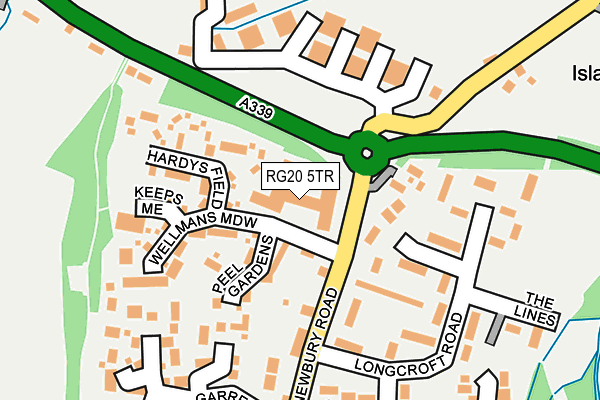 RG20 5TR map - OS OpenMap – Local (Ordnance Survey) RG20 5TR map - OS OpenMap – Local (Ordnance Survey)