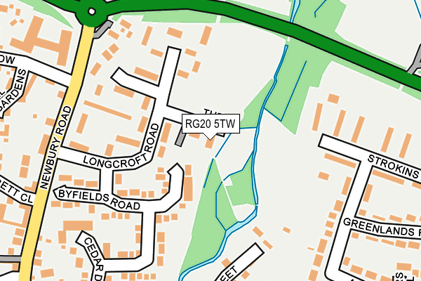 RG20 5TW map - OS OpenMap – Local (Ordnance Survey) RG20 5TW map - OS OpenMap – Local (Ordnance Survey)