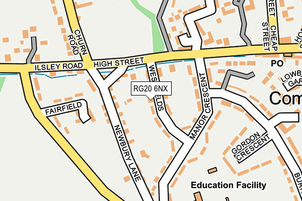 RG20 6NX map - OS OpenMap – Local (Ordnance Survey) RG20 6NX map - OS OpenMap – Local (Ordnance Survey)