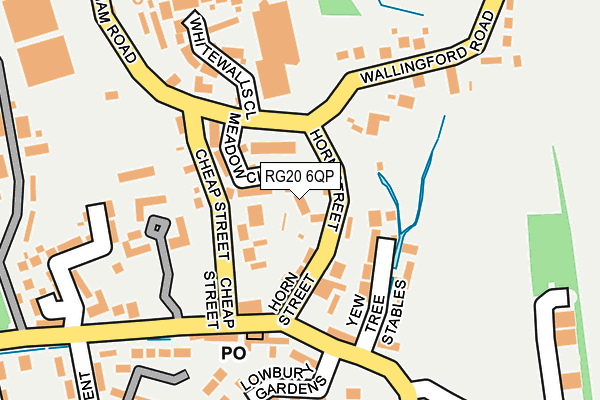RG20 6QP map - OS OpenMap – Local (Ordnance Survey) RG20 6QP map - OS OpenMap – Local (Ordnance Survey)