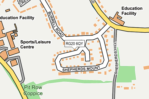 RG20 6QY map - OS OpenMap – Local (Ordnance Survey) RG20 6QY map - OS OpenMap – Local (Ordnance Survey)