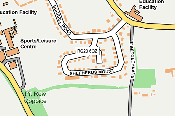 RG20 6QZ map - OS OpenMap – Local (Ordnance Survey) RG20 6QZ map - OS OpenMap – Local (Ordnance Survey)
