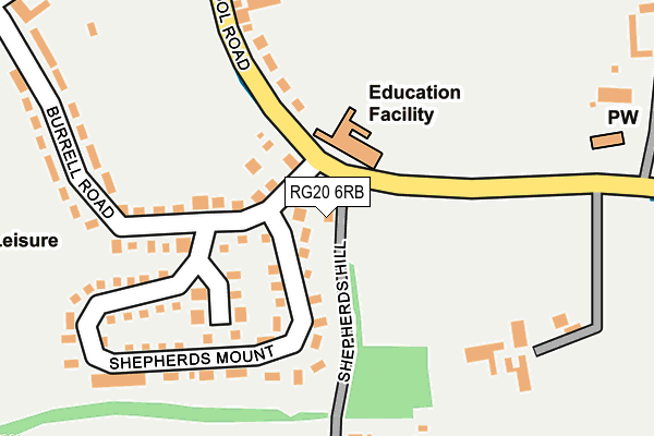 RG20 6RB map - OS OpenMap – Local (Ordnance Survey) RG20 6RB map - OS OpenMap – Local (Ordnance Survey)