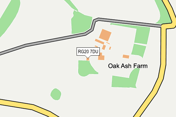 RG20 7DU map - OS OpenMap – Local (Ordnance Survey) RG20 7DU map - OS OpenMap – Local (Ordnance Survey)