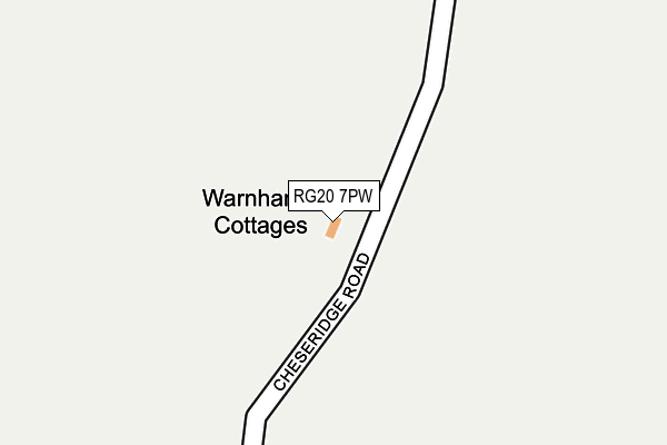 RG20 7PW map - OS OpenMap – Local (Ordnance Survey) RG20 7PW map - OS OpenMap – Local (Ordnance Survey)