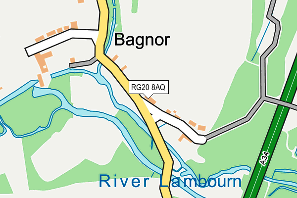 RG20 8AQ map - OS OpenMap – Local (Ordnance Survey) RG20 8AQ map - OS OpenMap – Local (Ordnance Survey)