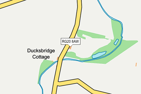 RG20 8AW map - OS OpenMap – Local (Ordnance Survey) RG20 8AW map - OS OpenMap – Local (Ordnance Survey)