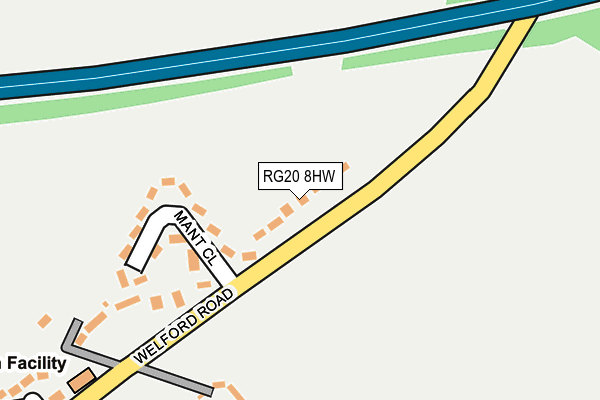 RG20 8HW map - OS OpenMap – Local (Ordnance Survey) RG20 8HW map - OS OpenMap – Local (Ordnance Survey)