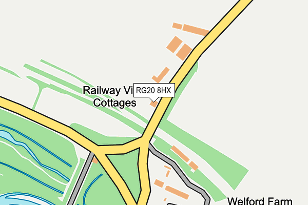 RG20 8HX map - OS OpenMap – Local (Ordnance Survey) RG20 8HX map - OS OpenMap – Local (Ordnance Survey)