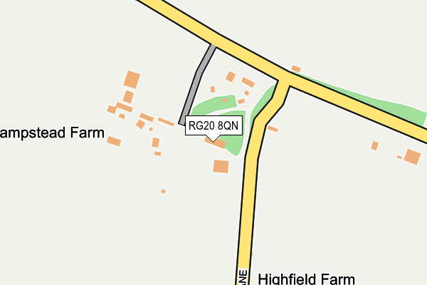 RG20 8QN map - OS OpenMap – Local (Ordnance Survey) RG20 8QN map - OS OpenMap – Local (Ordnance Survey)