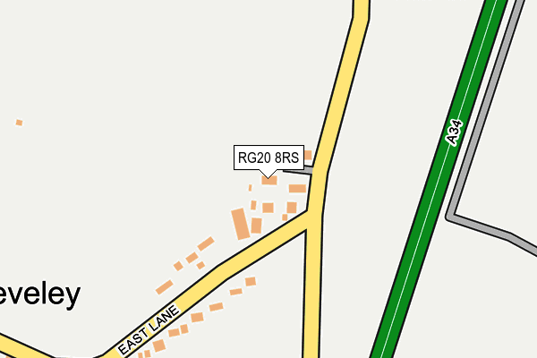 RG20 8RS map - OS OpenMap – Local (Ordnance Survey) RG20 8RS map - OS OpenMap – Local (Ordnance Survey)