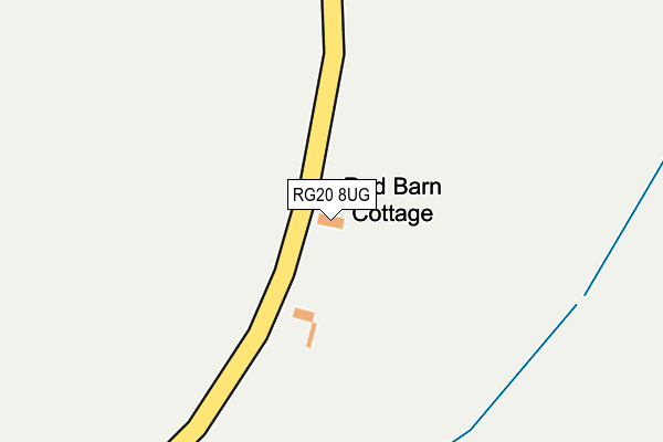 RG20 8UG map - OS OpenMap – Local (Ordnance Survey) RG20 8UG map - OS OpenMap – Local (Ordnance Survey)