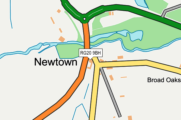 RG20 9BH map - OS OpenMap – Local (Ordnance Survey) RG20 9BH map - OS OpenMap – Local (Ordnance Survey)