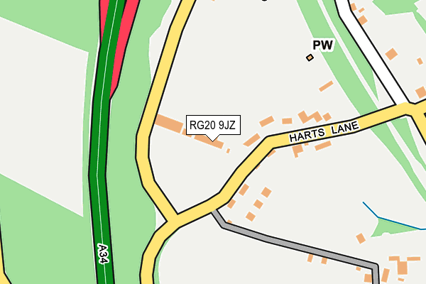 RG20 9JZ map - OS OpenMap – Local (Ordnance Survey) RG20 9JZ map - OS OpenMap – Local (Ordnance Survey)