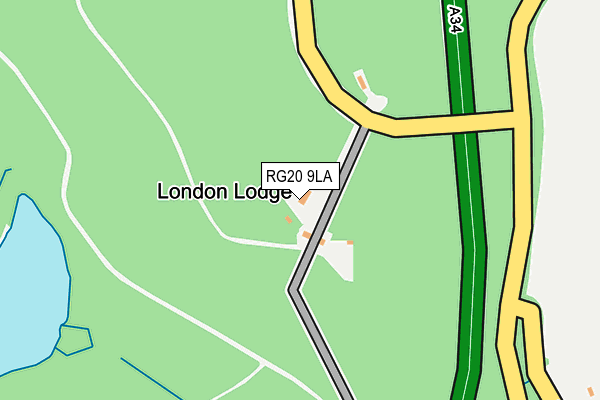 RG20 9LA map - OS OpenMap – Local (Ordnance Survey) RG20 9LA map - OS OpenMap – Local (Ordnance Survey)
