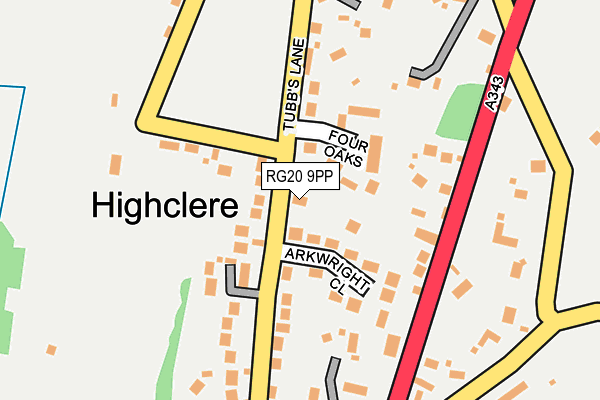 RG20 9PP map - OS OpenMap – Local (Ordnance Survey) RG20 9PP map - OS OpenMap – Local (Ordnance Survey)
