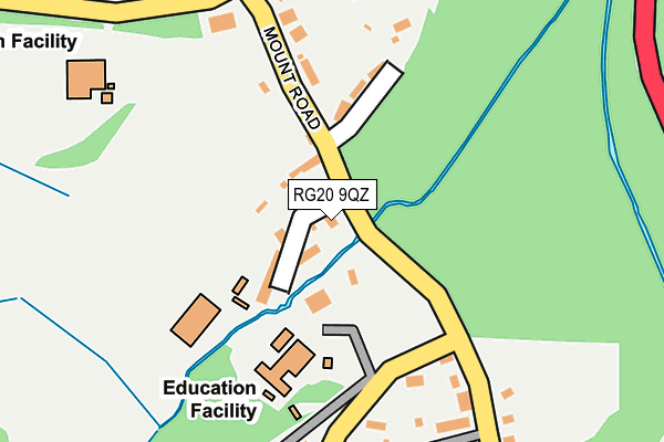 RG20 9QZ map - OS OpenMap – Local (Ordnance Survey) RG20 9QZ map - OS OpenMap – Local (Ordnance Survey)