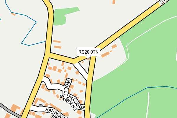 RG20 9TN map - OS OpenMap – Local (Ordnance Survey) RG20 9TN map - OS OpenMap – Local (Ordnance Survey)