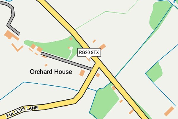 RG20 9TX map - OS OpenMap – Local (Ordnance Survey) RG20 9TX map - OS OpenMap – Local (Ordnance Survey)