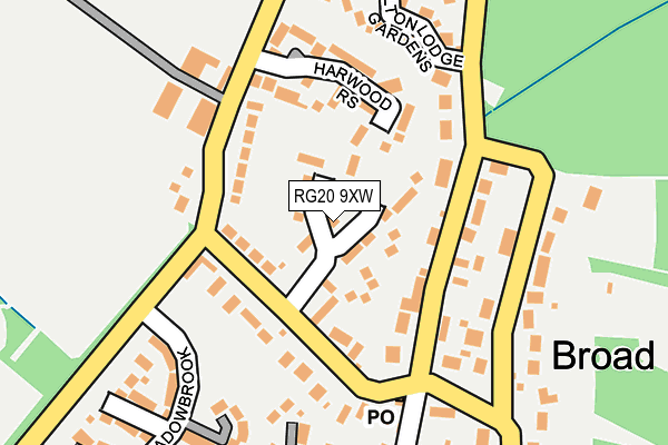 RG20 9XW map - OS OpenMap – Local (Ordnance Survey) RG20 9XW map - OS OpenMap – Local (Ordnance Survey)