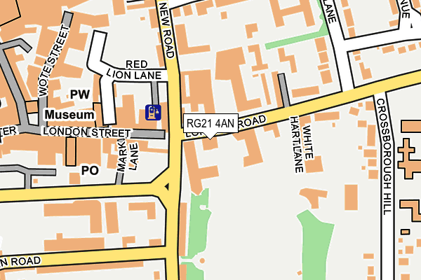 RG21 4AN map - OS OpenMap – Local (Ordnance Survey) RG21 4AN map - OS OpenMap – Local (Ordnance Survey)