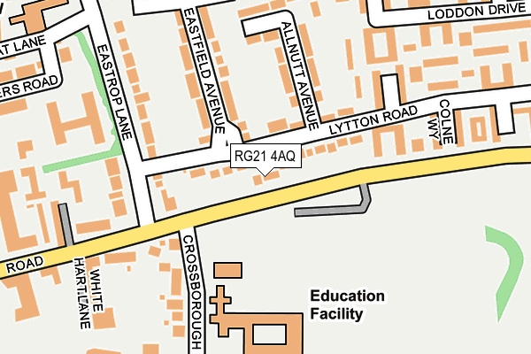 RG21 4AQ map - OS OpenMap – Local (Ordnance Survey) RG21 4AQ map - OS OpenMap – Local (Ordnance Survey)