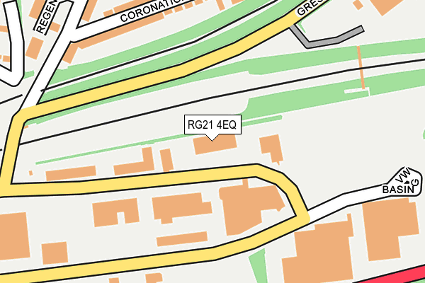 RG21 4EQ map - OS OpenMap – Local (Ordnance Survey) RG21 4EQ map - OS OpenMap – Local (Ordnance Survey)