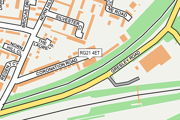 RG21 4ET map - OS OpenMap – Local (Ordnance Survey) RG21 4ET map - OS OpenMap – Local (Ordnance Survey)