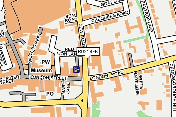 RG21 4FB map - OS OpenMap – Local (Ordnance Survey) RG21 4FB map - OS OpenMap – Local (Ordnance Survey)