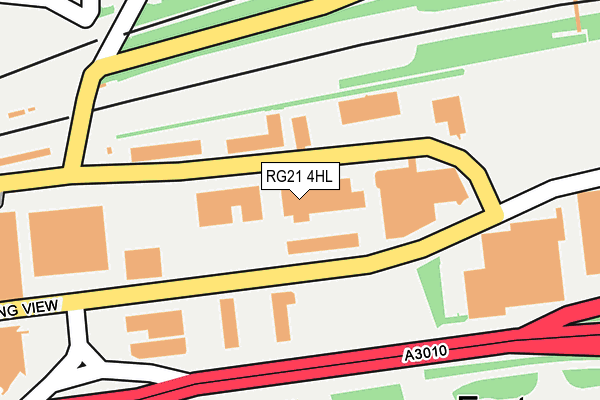 RG21 4HL map - OS OpenMap – Local (Ordnance Survey) RG21 4HL map - OS OpenMap – Local (Ordnance Survey)