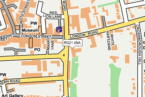 RG21 4NA map - OS OpenMap – Local (Ordnance Survey) RG21 4NA map - OS OpenMap – Local (Ordnance Survey)