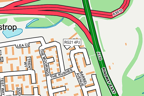 RG21 4PJ map - OS OpenMap – Local (Ordnance Survey) RG21 4PJ map - OS OpenMap – Local (Ordnance Survey)