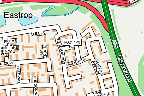RG21 4PN map - OS OpenMap – Local (Ordnance Survey) RG21 4PN map - OS OpenMap – Local (Ordnance Survey)