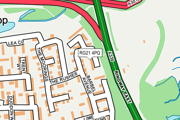 RG21 4PQ map - OS OpenMap – Local (Ordnance Survey) RG21 4PQ map - OS OpenMap – Local (Ordnance Survey)