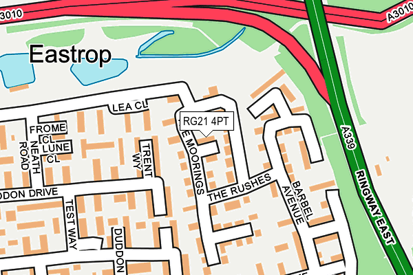 RG21 4PT map - OS OpenMap – Local (Ordnance Survey) RG21 4PT map - OS OpenMap – Local (Ordnance Survey)