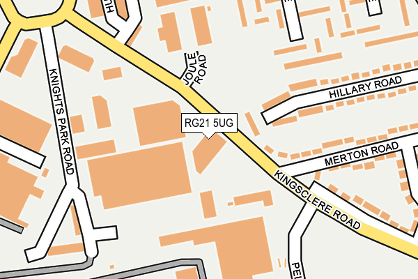 RG21 5UG map - OS OpenMap – Local (Ordnance Survey) RG21 5UG map - OS OpenMap – Local (Ordnance Survey)