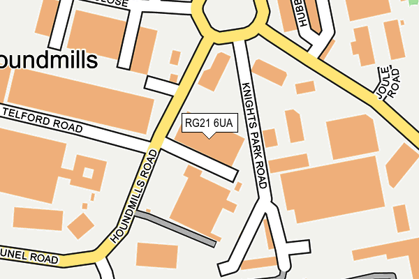 RG21 6UA map - OS OpenMap – Local (Ordnance Survey) RG21 6UA map - OS OpenMap – Local (Ordnance Survey)