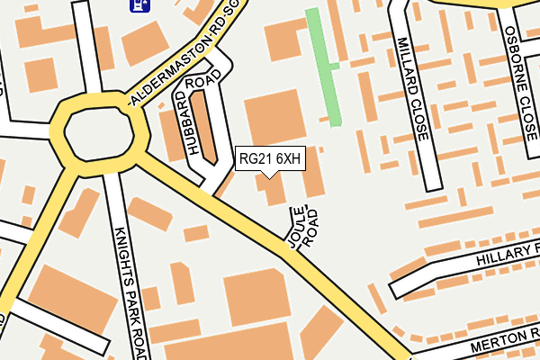 RG21 6XH map - OS OpenMap – Local (Ordnance Survey) RG21 6XH map - OS OpenMap – Local (Ordnance Survey)
